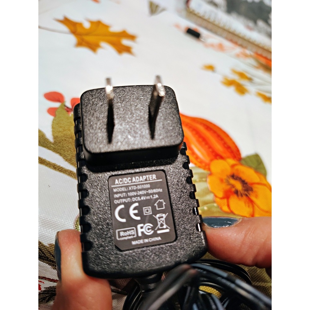 5.4V Shaver Charger for Panasonic Adapter Power Cord XTD-501000 Black
